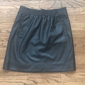 Vegan Leather Skirt